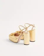 Valentino Vlogo Signature Platform Pump In Laminated Nappa 115Mm - Image 4
